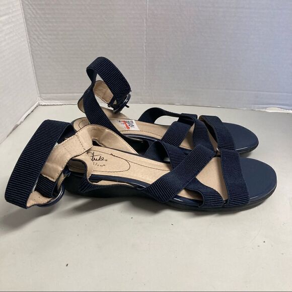 LIFE STRIDE Soft System Women’s Sandals Size 10 Blue Excellent Used Condition - Picture 7 of 9